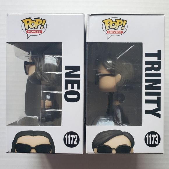 Funko Pop The Matrix Neo 1172 & Trinity 1173 - Picture 4 of 7